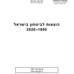 הוצאות לביטחון בישראל 2020-1950