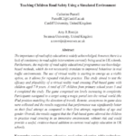 Teaching children road safety using a simulated environment