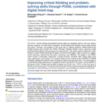 mproving critical thinking and problem-solving skills through POGIL combined with digital mind map