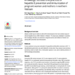 Knowledge, attitudes and practices of hepatitis B prevention and immunization of pregnant women and mothers in northern Vietnam