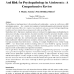 Examining the Connection Between Attachment And Risk for Psychopathology in Adolescents : A Comprehensive Review