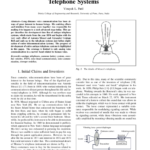 Review Historical Perspectives of Development of Antique Analog Telephone Systems