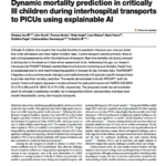 Dynamic mortality prediction in critically Ill children during interhospital transports to PICUs using explainable AI