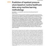 Prediction of inpatient pressure ulcers based on routine healthcare data using machine learning methodology