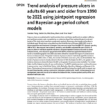 Trend analysis of pressure ulcers in adults 60 years and older from 1990 to 2021 using jointpoint regression and Bayesian age period cohort models