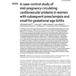 A case–control study of mid-pregnancy circulating cardiovascular proteins in women with subsequent preeclampsia and small for gestational age births
