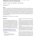 Living Conditions and the Mental Health and Well‑being of Refugees: Evidence from a Large‑Scale German Survey