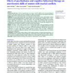 Effects of psychodrama and cognitive behavioral therapy on assertiveness skills of women with marital conflicts