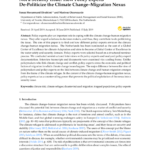 Not a Security Issue: How Policy Experts De-Politicize the Climate Change–Migration Nexus
