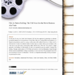 Film As Nation Building: The UAE Goes Into the Movie Business