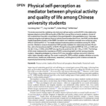 Physical self-perception as mediator between physical activity and quality of life among Chinese university students