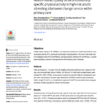 Health-related quality of life and intensity-specific physical activity in high-risk adults attending a behavior change service within primary care
