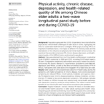Physical activity, chronic disease, depression, and health-related quality of life among Chinese older adults: a two-wave longitudinal panel study before and during COVID-19