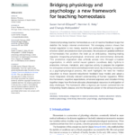 Bridging physiology and psychology: a new framework for teaching homeostasis