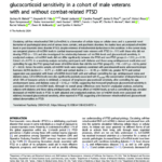 Circulating cell-free mitochondrial DNA levels and glucocorticoid sensitivity in a cohort of male veterans with and without combat-related PTSD