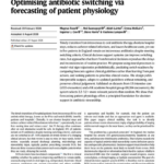 Optimising antibiotic switching via forecasting of patient physiology