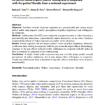 Do police videos impact youths’ willingness to cooperate with the police? Results from a national experiment