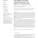The resilience of Jewish communities living in the diaspora: a scoping review