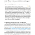 Rejecting “Controversial” Issues in Education: A Case Study of Ultra-Orthodox Jewish Schools in Belgium