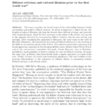 Biblical criticism and cultural Zionism prior to the first world war