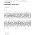 Gender as a Moderator in the Relationship Between Teamwork, Grit, and Students’ Achievement in Robotics Programming