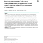 The dual-path impact of role stress on employees' work engagement: based on the cognitive-affective system theory of personality